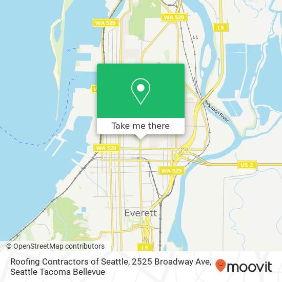 Roofing Contractors of Seattle, 2525 Broadway Ave map