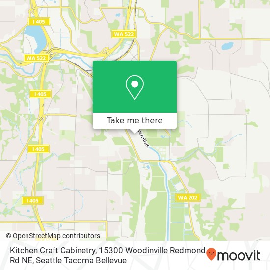 Kitchen Craft Cabinetry, 15300 Woodinville Redmond Rd NE map