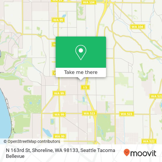 N 163rd St, Shoreline, WA 98133 map