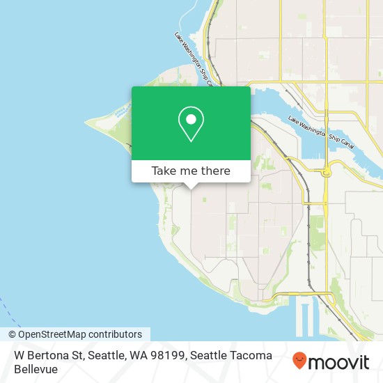 W Bertona St, Seattle, WA 98199 map