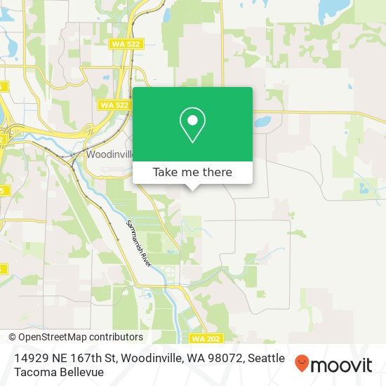 14929 NE 167th St, Woodinville, WA 98072 map