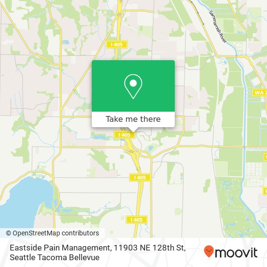 Mapa de Eastside Pain Management, 11903 NE 128th St