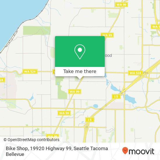 Bike Shop, 19920 Highway 99 map