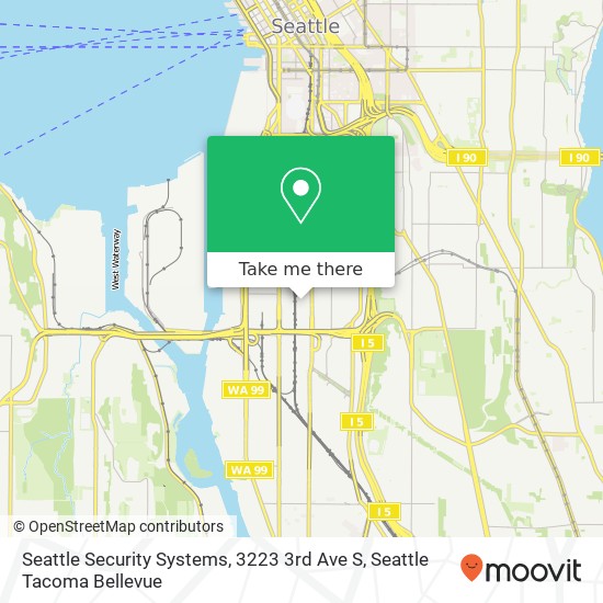 Seattle Security Systems, 3223 3rd Ave S map