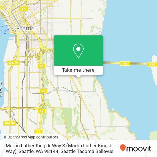 Mapa de Martin Luther King Jr Way S (Martin Luther King Jr Way), Seattle, WA 98144
