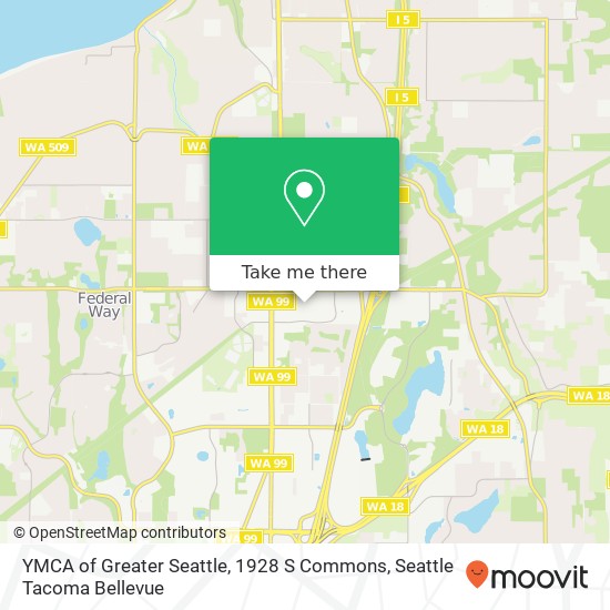 YMCA of Greater Seattle, 1928 S Commons map