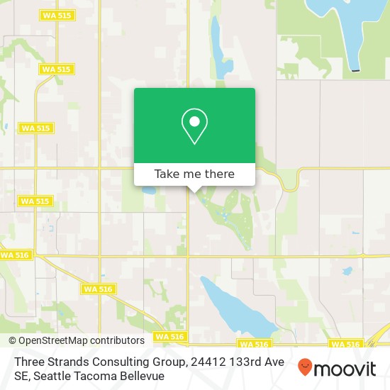 Mapa de Three Strands Consulting Group, 24412 133rd Ave SE