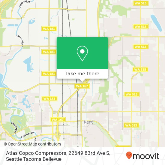 Mapa de Atlas Copco Compressors, 22649 83rd Ave S