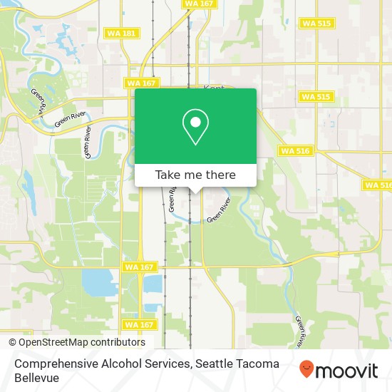 Mapa de Comprehensive Alcohol Services