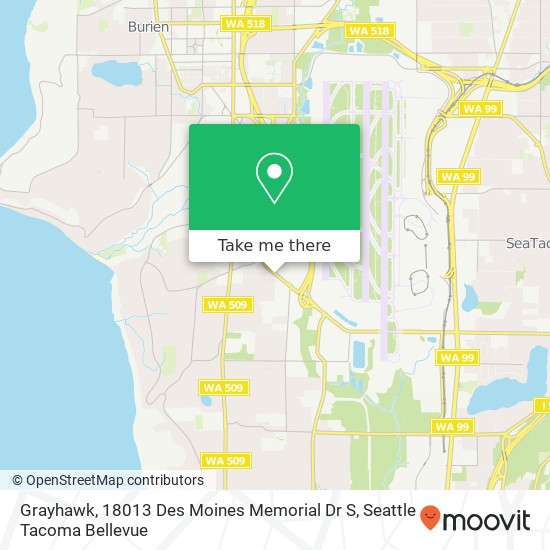 Grayhawk, 18013 Des Moines Memorial Dr S map