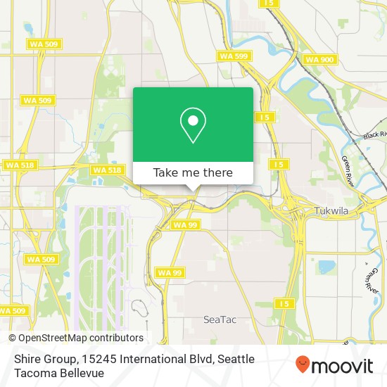 Mapa de Shire Group, 15245 International Blvd