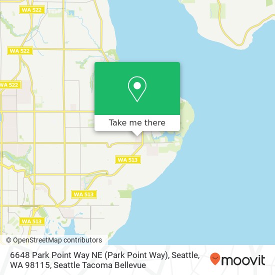 6648 Park Point Way NE (Park Point Way), Seattle, WA 98115 map