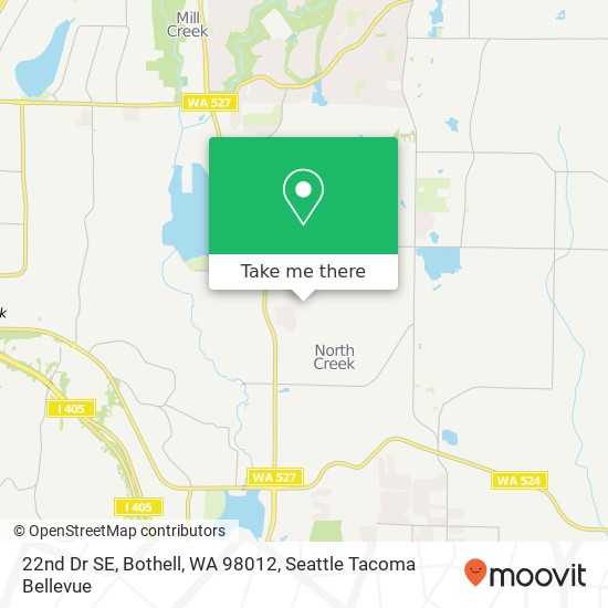 Mapa de 22nd Dr SE, Bothell, WA 98012