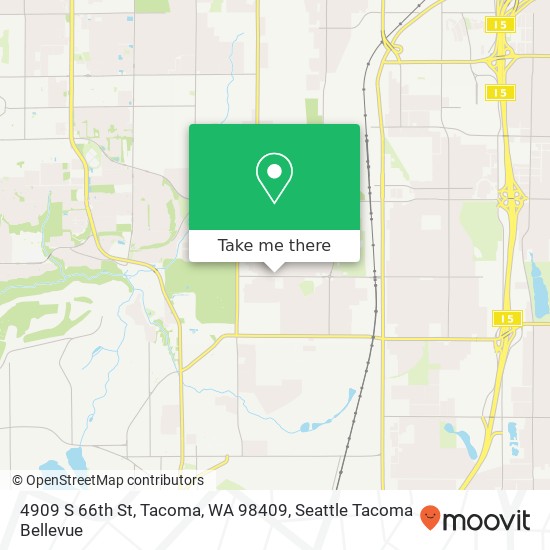 4909 S 66th St, Tacoma, WA 98409 map