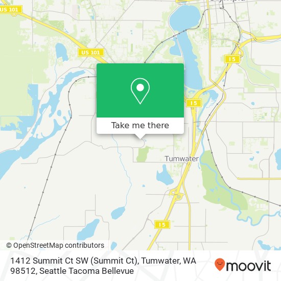 Mapa de 1412 Summit Ct SW (Summit Ct), Tumwater, WA 98512