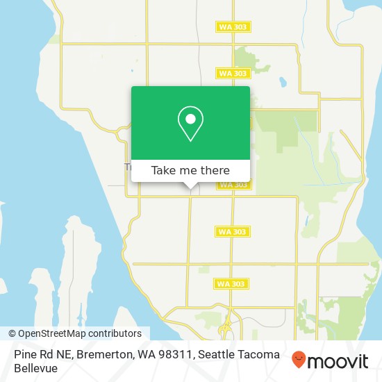 Mapa de Pine Rd NE, Bremerton, WA 98311