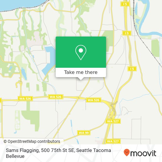 Mapa de Sams Flagging, 500 75th St SE