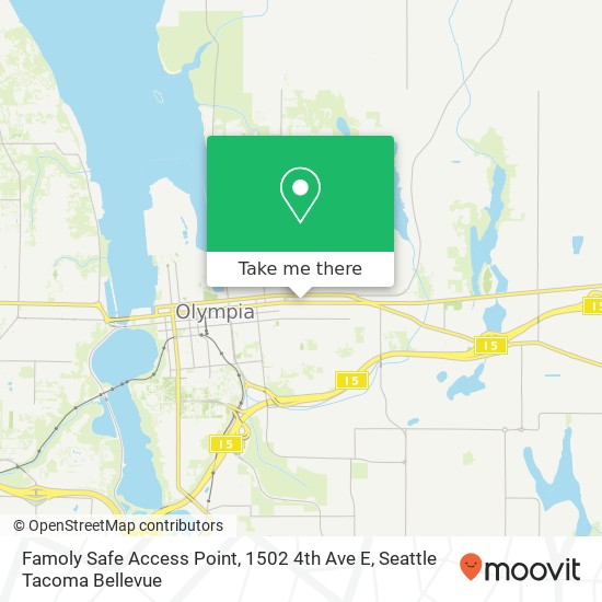 Mapa de Famoly Safe Access Point, 1502 4th Ave E