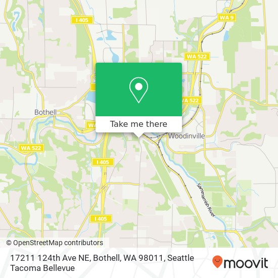 Mapa de 17211 124th Ave NE, Bothell, WA 98011