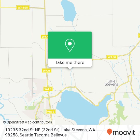 Mapa de 10235 32nd St NE (32nd St), Lake Stevens, WA 98258
