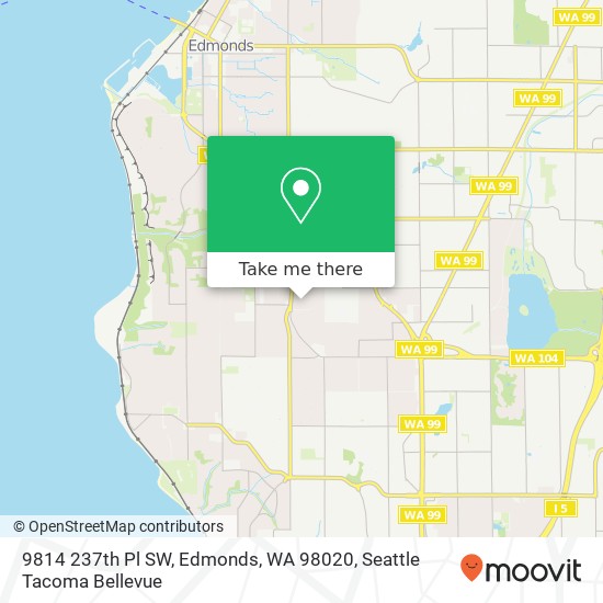 Mapa de 9814 237th Pl SW, Edmonds, WA 98020