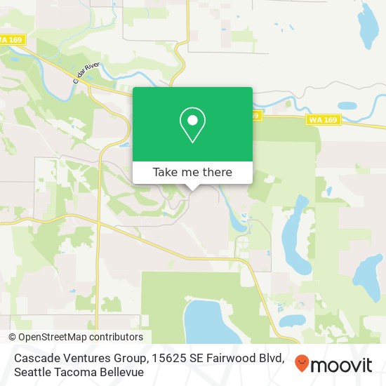 Mapa de Cascade Ventures Group, 15625 SE Fairwood Blvd