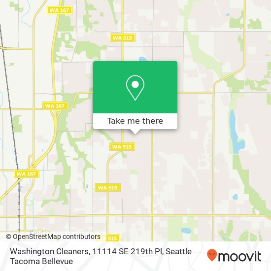 Mapa de Washington Cleaners, 11114 SE 219th Pl