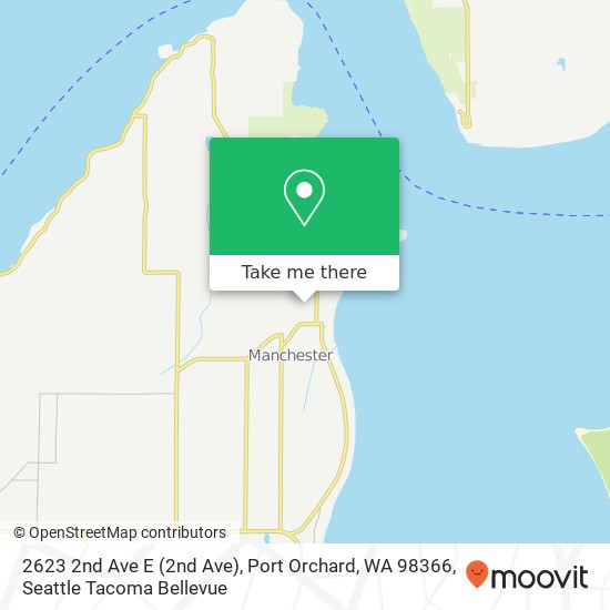 Mapa de 2623 2nd Ave E (2nd Ave), Port Orchard, WA 98366