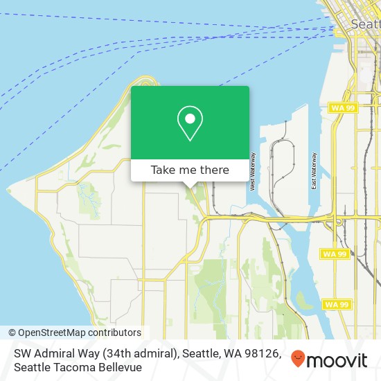 SW Admiral Way (34th admiral), Seattle, WA 98126 map