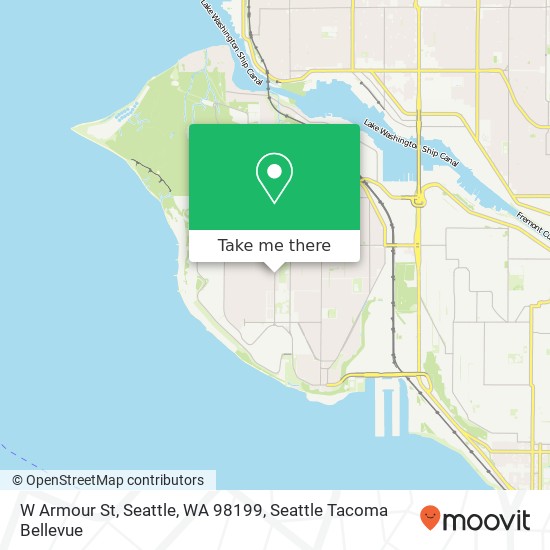 Mapa de W Armour St, Seattle, WA 98199