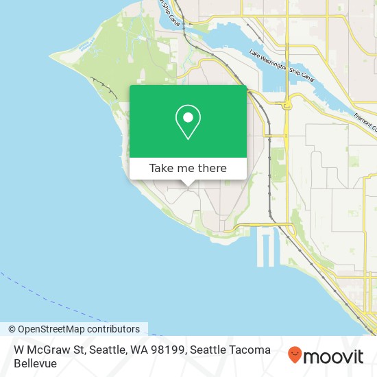 Mapa de W McGraw St, Seattle, WA 98199