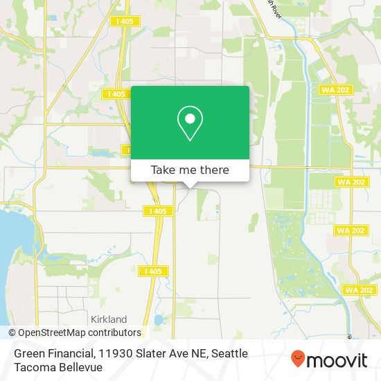 Mapa de Green Financial, 11930 Slater Ave NE
