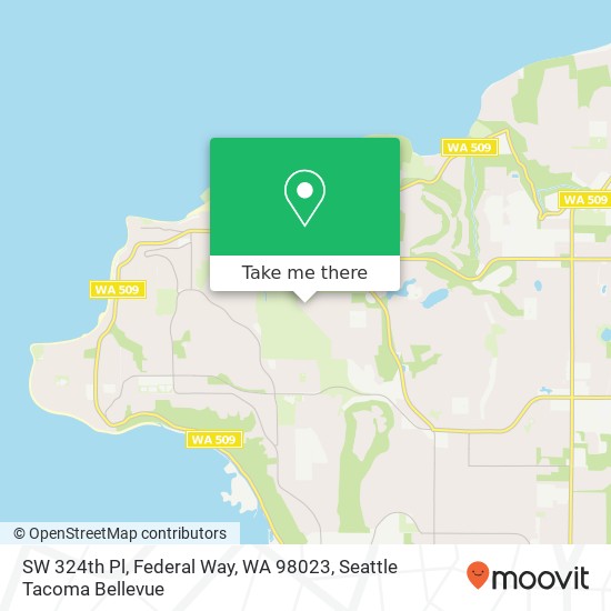 Mapa de SW 324th Pl, Federal Way, WA 98023