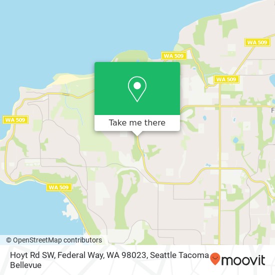 Mapa de Hoyt Rd SW, Federal Way, WA 98023