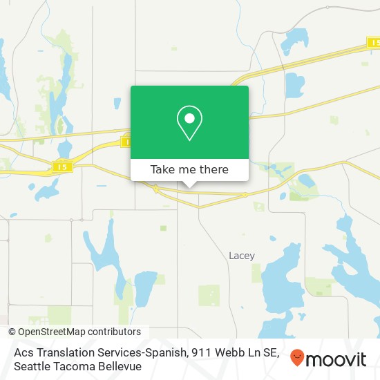 Mapa de Acs Translation Services-Spanish, 911 Webb Ln SE