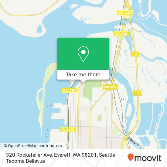 Mapa de 320 Rockefeller Ave, Everett, WA 98201