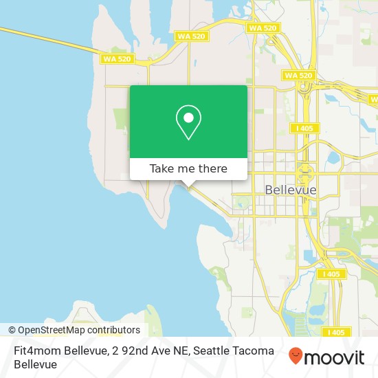 Mapa de Fit4mom Bellevue, 2 92nd Ave NE