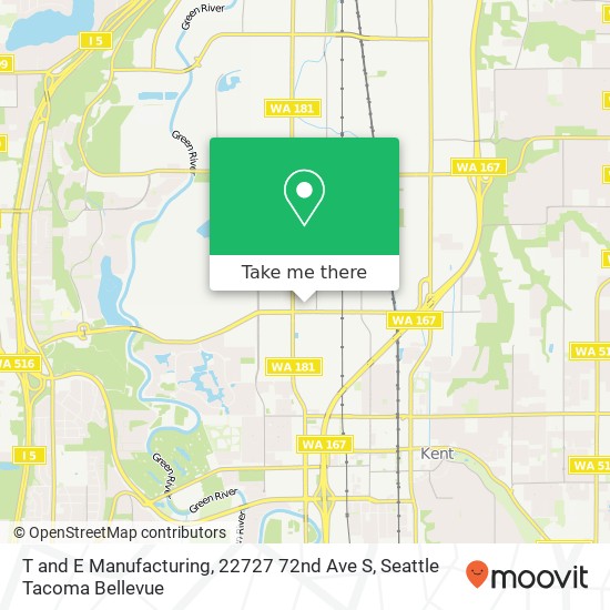 Mapa de T and E Manufacturing, 22727 72nd Ave S