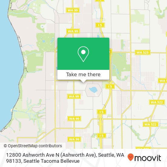 12800 Ashworth Ave N (Ashworth Ave), Seattle, WA 98133 map