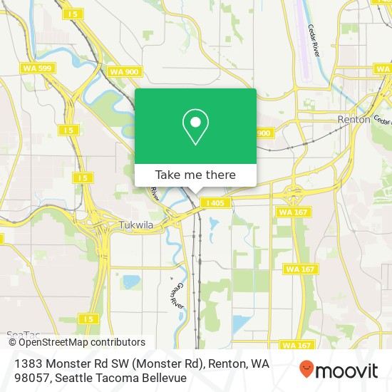 1383 Monster Rd SW (Monster Rd), Renton, WA 98057 map