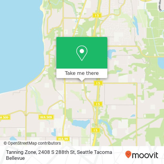 Tanning Zone, 2408 S 288th St map