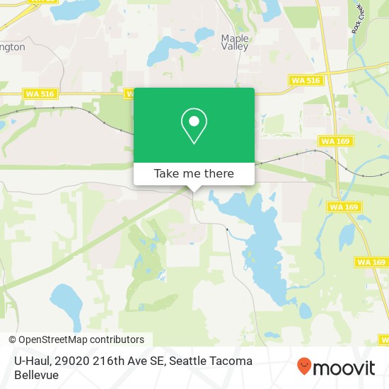 Mapa de U-Haul, 29020 216th Ave SE