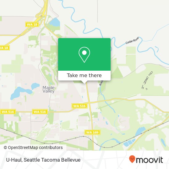 Mapa de U-Haul, 26039 Maple Valley Black Diamond Rd SE