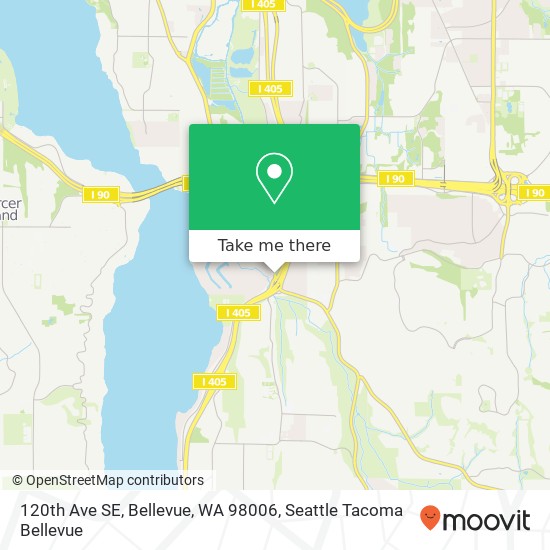 120th Ave SE, Bellevue, WA 98006 map