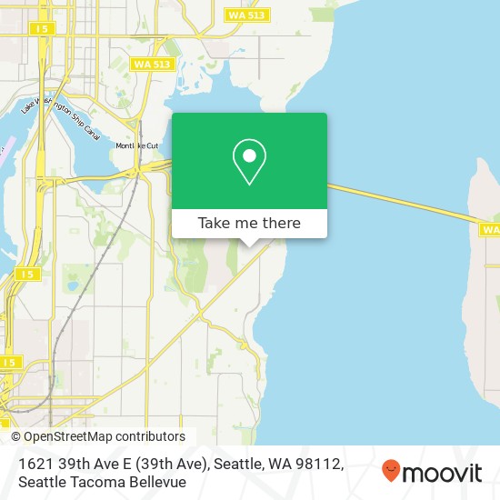 Mapa de 1621 39th Ave E (39th Ave), Seattle, WA 98112