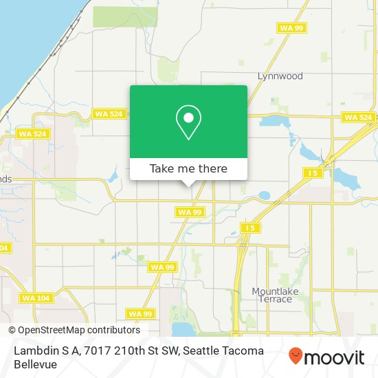 Mapa de Lambdin S A, 7017 210th St SW