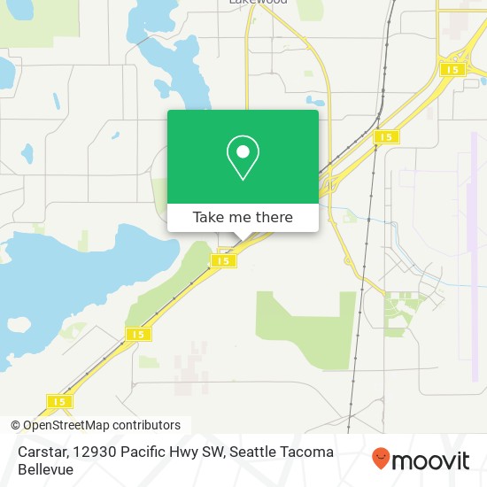 Mapa de Carstar, 12930 Pacific Hwy SW