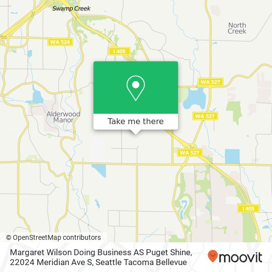 Margaret Wilson Doing Business AS Puget Shine, 22024 Meridian Ave S map