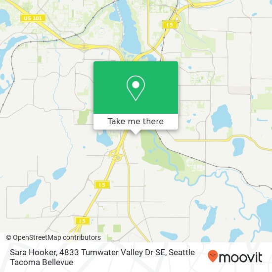 Sara Hooker, 4833 Tumwater Valley Dr SE map