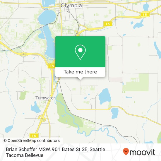 Mapa de Brian Scheffer MSW, 901 Bates St SE